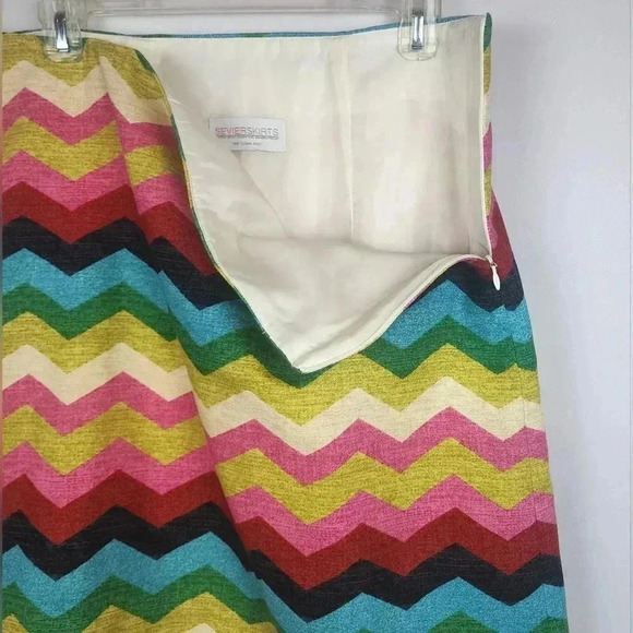 Sevier Skirt Custom Chevron Panama Wave Design Size M-L - Picture 3 of 7